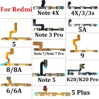 5Pcs ower ปุ่มปรับระดับเสียงขึ้นลง Key Flex สําหรับ Xiaomi Redmi K20 K20 Pro 9A 8 8A 6A 4 Pro 6 4A 5A Note 3Pro Note 4X 5 Plus 5S