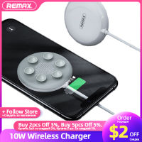 Remax 10W Suction Cup Wireless Charger for Apple 13 12 Pro Max Mini Android Accessories Phone Charger with USB Plug