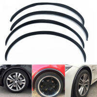 4Pcs คาร์บอนไฟเบอร์รถล้อ Eyebrow Arch Trim ริมฝีปาก Strip Fender Flare Protector Fender Flares Expander Arch ล้อ Guard คิ้ว