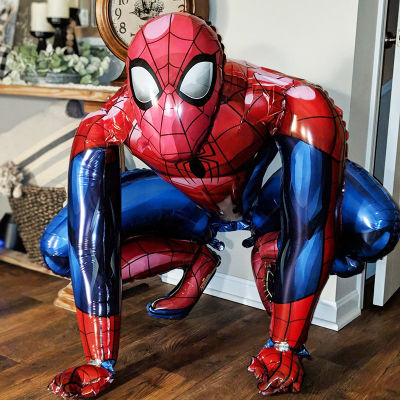 Super Hero 3D ฟอยล์ Spiderman ลูกโป่ง 32 นิ้ววันเกิดบอลลูนวันเกิดอุปกรณ์ตกแต่งของขวัญเด็ก Baby Shower-iewo9238