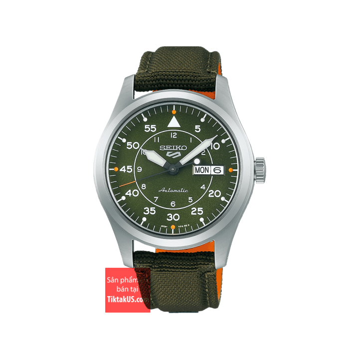 HCM]Seiko 5 Sport SRPH29K1 Field Watch Đồng hồ lính Automatic size   vỏ thép không gỉ 316L thép chống nước 100m kính harlex 4R36 lên cót tay |  