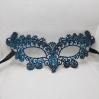 Chase masquerade black lace mask half face female Halloween cos party white fun sexy eye mask veil