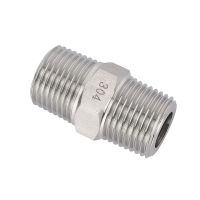 M14 M20 1/4 quot; 3/8 quot; 1/2 quot; 3/4 quot; BSP NPT Male 304 Stianless Steel Hex Nipple Pipe Fitting Connector Adapter High Pressure Gauge