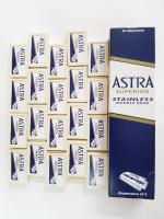 ใบมีดโกน 2 คม ตรา Astra  20 กล่อง 100ใบ ของแท้แน่นอน