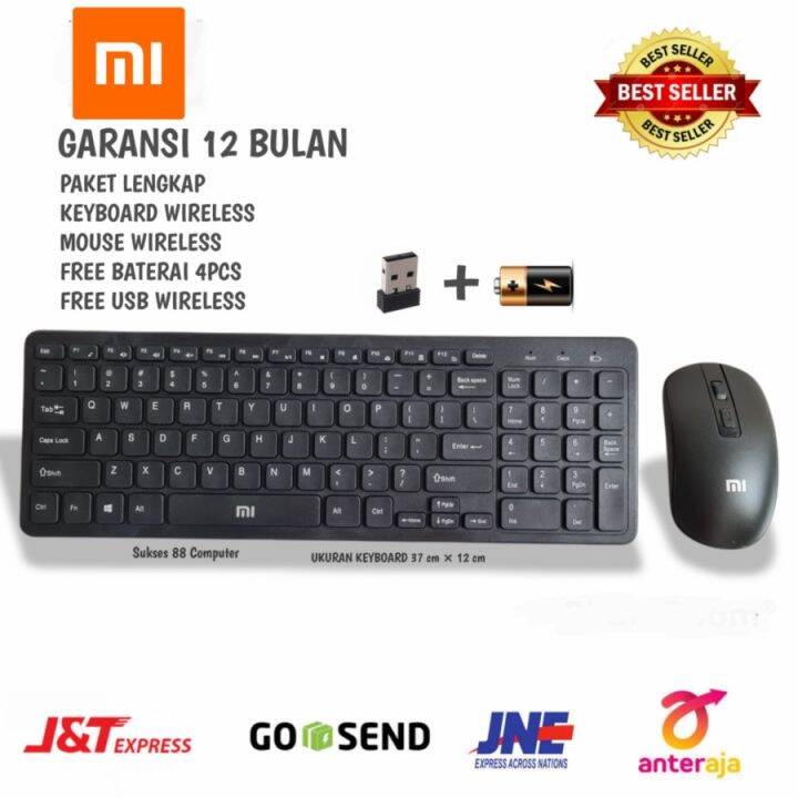 Xiaomi Mi Wireless Keyboard and Mouse Set Combo GKM520 Keys Fullsize ...