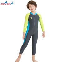 Kids Lycra Long Sleeve Wetsuits Diving Suits for Boys Girls Rash Guards Surfing Swim Swimwear Children Suits