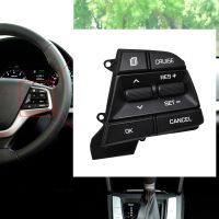 Car Cruise Control Stee Wheel Buttons Switch Black For Hyundai Movable Collar Solaris Elantra 1.6L 2017 2018