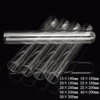 【CW】☌◇  12Pcs/lot Transparent Glass Test Tubes with Round Bottom for School/Laboratory Glassware Length 180/200/300mm