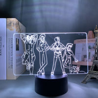 Anime Led Light Cowboy Bebop for Bedroom Decorative Night Light Kids Children Birthday Gift Manga Cowboy Bebop 3d Lamp Bedside