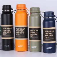 650ML 850ML 1100ML Thermos Double Stainless Steel Sport Vacuum Flask Outdoor Climbing Fitness Thermal Bottle Tea Insulation Cup