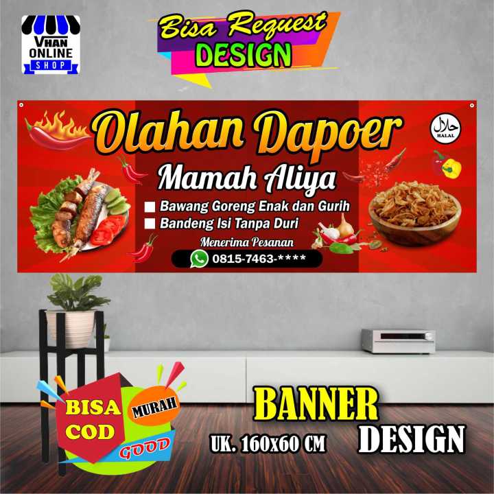 Spanduk Banner Olahan Dapur, Spanduk Makanan, Keren Murah Bagus ...