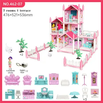 Barbie doll house online and car