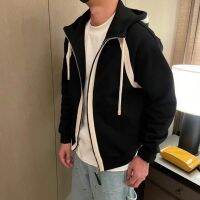 2023 Genuine  Correct version of Luo loe zipper heavy-duty webbing couple style hooded sweatshirt jacket lazy style