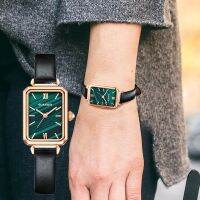 crown piano genuine watch womens square plate ins waterproof all-match ladies fashion dial green