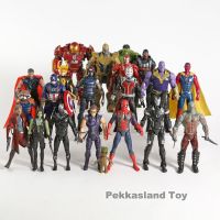21 ชิ้น / ชุด Avengers Infinity War Action Figure Toy Iron Man กัปตันอเมริกา Hulk Thor Thanos Spiderman โลกิ แพนเธอร์