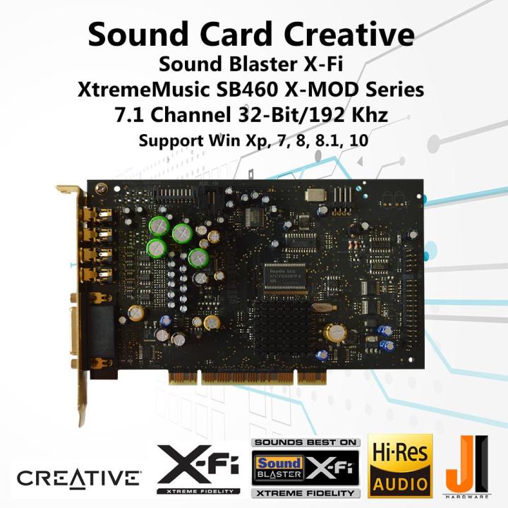 sound-card-creative-sound-blaster-x-fi-xtrememusic-sb0460-x-mod-7-1-channel-pci-มือสอง