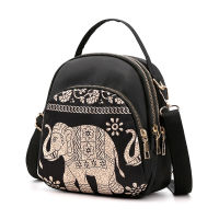 Yogodlns Trendy New Nylon Backpack For women Multifunction Shoulder Crossbody Bag Printing Waterproof Rucksack Travel Lady Pack