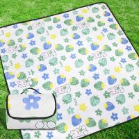 Waterproof Mat Cute Cartoon Thickened Picnic Mat Portable Spring Mat Waterproof and Moisture-Proof Beach Large Size Cushion