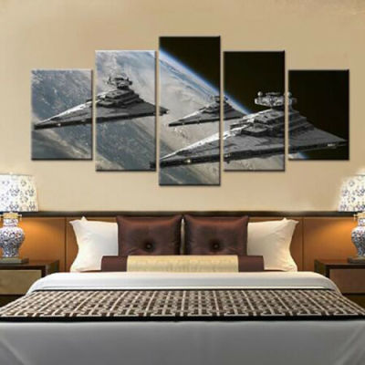Combat Aircraft Movie Poster Canvas Prints - 5 Panel Painting Wall Art Decor For Home - HD Print Pictures - Perfect For Living Room, Bedroom,Or Office-ไม่รวมกรอบ