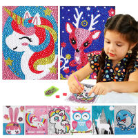 Diamond Painting Picture DIY Kits Deer Unicorn Owl Crystal Rhinestone Embroidery Diamond Painting By Number Art Crafts For Kids