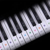 Transparent Stickers 88/61/54/49 Detachable Music Decal Notes Spectrum Sticker