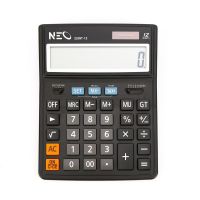 เครื่องคิดเลข มาตรฐาน NEO เครื่องคิดเลข นีโอ 2239T-12 12 หลัก สีดำ จอ LCD ขนาดใหญ่ แสดงผลตัวเลขสูงสุด 12 หลัก คำนวณเปอร์เซ็นต์ และคำนวณรากที่สอง (สแควรูท) Callculator