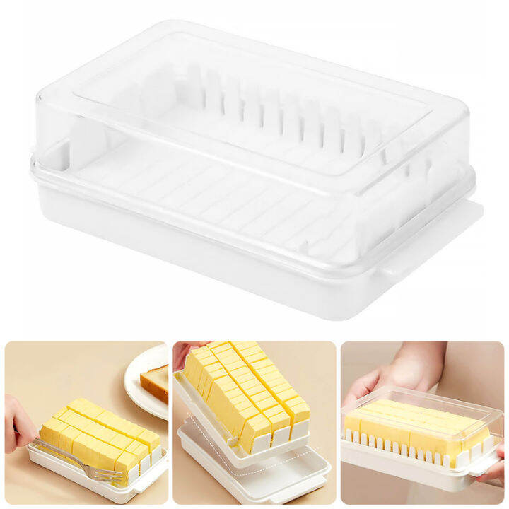 Butter Dish Detachable Butter Storage Container with Lid Quantitative
