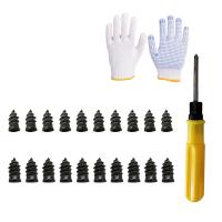 Vacuum Tyre Repair Rubber Nail Set for Motorcycle Tubeless Tyre Repair Metal Nails Self-Tire Repair Tire Film Nail