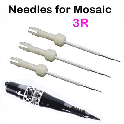 100Pcs Original Mosaic Needle 1R Permanent Makeup Eyebrow Lips Shading Tattoo Needles For Taiwan Mosaic Tattoo Machine Supplies