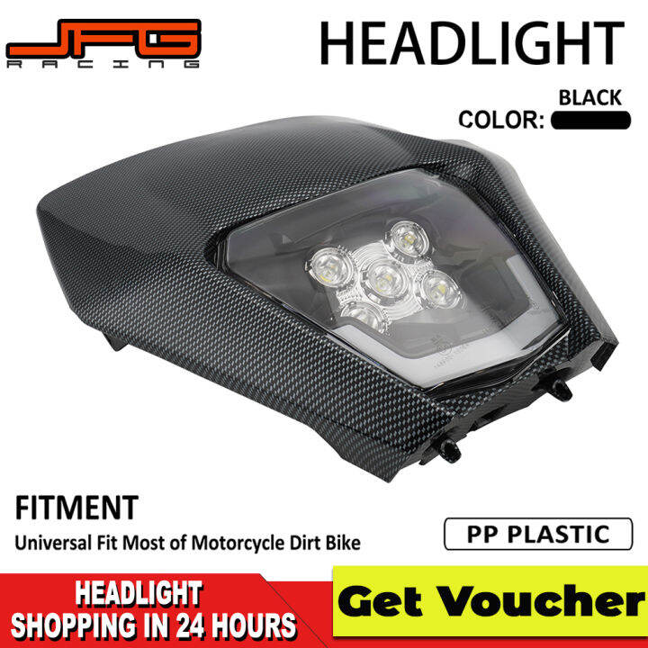 JFG RACING Headlight Universal Fit Most of Motorcycle Dirt Bike