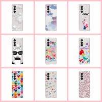 เคสกันกระแทกลายอะนิเมะสวยงามสำหรับ Samsung Galaxy Z พับได้5ชิ้นกราฟฟิตี Samsung Z เคสโทรศัพท์ป้องกัน Fold5