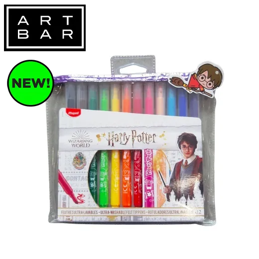 Maped Harry Potter Coloring Pens 845001 12 Ct Felt Tips In Pouch ...