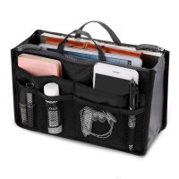 Women High Quality Cosmetic Bag Organizer Handbag Travel Storage Bag Insert Liner Organiser Pouch Lady Portable Make Up Bags
