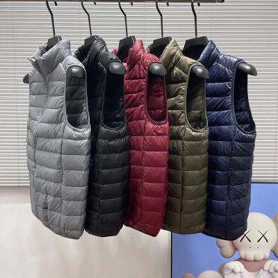 ◄ jiozpdn055186 Ultra fino para baixo jaqueta masculina luz quente colete sem mangas cortado puffer forro homem casaco de inverno primavera 2022