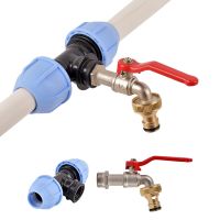 1/2" Thread Tee Connector 20mm 25mm 32mm PE Pipe Tee Coupling Garden Quick Connect Faucet Irrigation Tubing Watering Systems  Garden Hoses