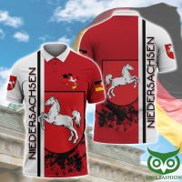 （all in stock）  2023 NEW -GERMANY Niedersachsen 3D Polo Shirt jersey(FREE NAME LOGO CUSTOM)
