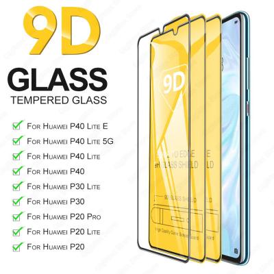 Hot 9D Tempered Glass For Huawei P30 Lite P40 Lite E P20 Pro Protective Screen Protector Glass For Huawei P 30 40 20 Pro Film
