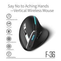 ZZOOI Ergonomic Vertical Mouse Bluetooth-compatible Mice Professional 8 Buttons Ergonomic Vertical Mouse for Computer Laptop Desktop