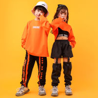 Bazzery Kid Cool Hip Hop เสื้อผ้าเสื้อกันหนาวเสื้อ Crop Hollow Causal กางเกงสำหรับสาว Jazz Ballroom Dance เครื่องแต่งกายเสื้อผ้า...