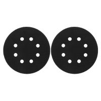 2PCS 5 Inch(125Mm) 8-Hole Soft Sponge Interface Pad for Sanding Pads and Hook and Loop Sanding Discs for Uneven Surface Polishing