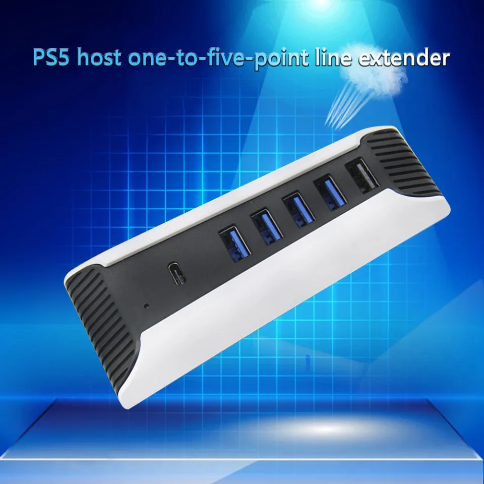 1 to 5 Multi Ports USB Hub for PS5 Playstation5 USB3.0 Console Import  Splitter Expander Adapter Expander Adapter Digital Edition