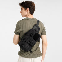 OZUKO Mens Waist Bag Fashion Outdoor Sports Chest Bags Male Waterproof Fanny Belt Pack Hip Bum Crossbody Bag Large Molle Pouch