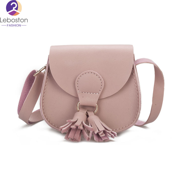 leboston-กระเป๋า-กระเป๋าแฟชั่นสำหรับเด็ก-mini-satchel-portable-bag-with-tassel-single-shoulder-bag