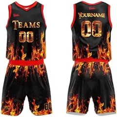 Custom Gradient Basketball Jersey Kit Printed Team Name & Number