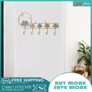 BolehDeals Coat Rack Wall Mounted Decorative Iron Towel Storage Rack Door