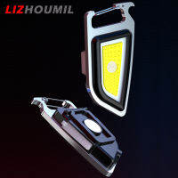 LIZHOUMIL ไฟฉายพวงกุญแจ Led ทรงกระบอกพกพา,ที่เปิดขวดอเนกประสงค์สำหรับทำงานแม่เหล็ก