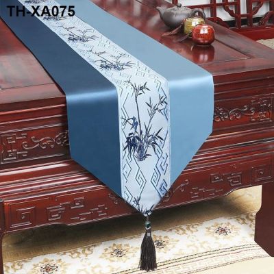 New Chinese style sitting room annatto tea of zen strip cloth art TV shoe