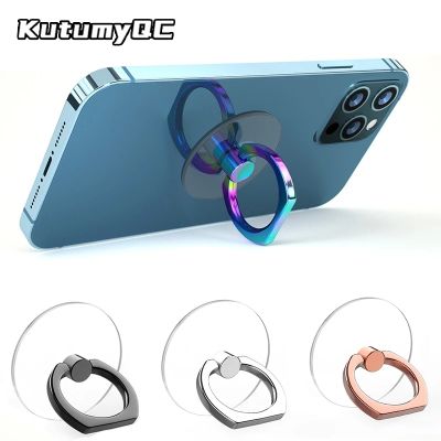 Transparent Cell Holder 360° Rotation Grip Kickstand Compatible iPhones or
