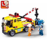 2021205Pcs Maintenance Crane Model Bricks City Breakdown Rescue Car Building Blocks Sets Brinquedos Educational Toys for Children