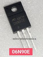 (1ตัว) 06N90E , FMV06N90E , MOSFET N-Channel 6A 900V TO-220FP